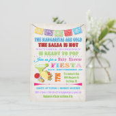 Mexicaanse Fiesta Baby Douche uitnodigingen (Staand voorkant)