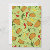 Mexicaanse fiesta baby shower dank u bedankkaart (Achterkant)