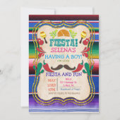 Mexicaanse Fiesta Baby Shower Uitnodiging (Voorkant)