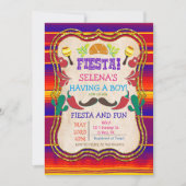 Mexicaanse Fiesta Baby Shower Uitnodiging (Voorkant)