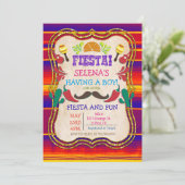 Mexicaanse Fiesta Baby Shower Uitnodiging (Staand voorkant)