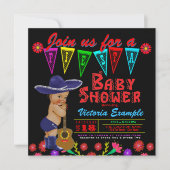 Mexicaanse Fiesta Baby Shower-uitnodigingen Kaart (Voorkant)