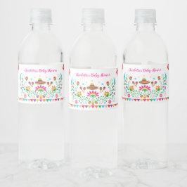 Mexicaanse Fiesta Baby Shower Verjaardagsfeest Fav Waterfles Etiket