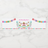 Mexicaanse Fiesta Baby Shower Verjaardagsfeest Fav Waterfles Etiket (Enkel label)