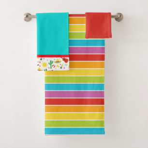 Mexicaanse Fiesta badhanddoeken set Bad Handdoek