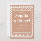 Mexicaanse Fiesta Barro Papel Picado Boho Wedding Save The Date (Voorkant)