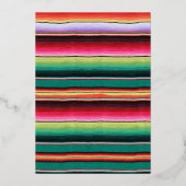 Mexicaanse Fiesta Birthday Party Folie Uitnodiging (Achterkant)