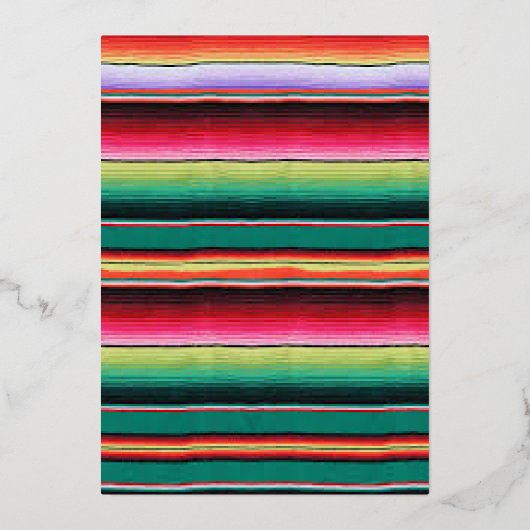 Mexicaanse Fiesta Birthday Party Folie Uitnodiging (Achterkant)