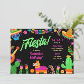 Mexicaanse Fiesta Birthday Party Kaart (Staand voorkant)