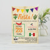 Mexicaanse Fiesta Birthday Party Kaart (Staand voorkant)