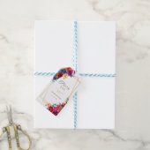Mexicaanse Fiesta Bloem Bruiloft Favor Gift Label Cadeaulabel (Met Touw)
