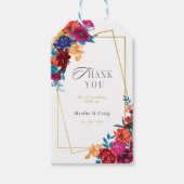 Mexicaanse Fiesta Bloem Bruiloft Favor Gift Label Cadeaulabel (Voorkant)