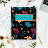 Mexicaanse Fiesta Bloem Zwart Bruiloft Planner