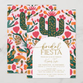 Mexicaanse Fiesta Bloemen Bruids Fiesta Douche Kaart (Voorkant / Achterkant)