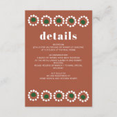 Mexicaanse Fiesta Boho Barro bruiloft Informatiekaartje