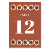 Mexicaanse Fiesta Boho Barro bruiloft Kaart (Achterkant)