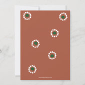 Mexicaanse Fiesta Boho Barro bruiloft Kaart (Achterkant)