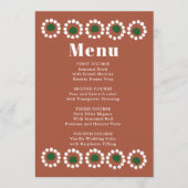 Mexicaanse Fiesta Boho Barro bruiloft Menu (Voorkant)