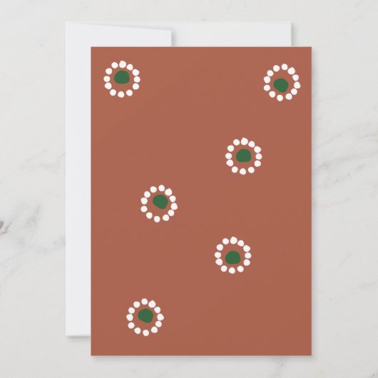 Mexicaanse Fiesta Boho Barro bruiloft Save The Date (Achterkant)