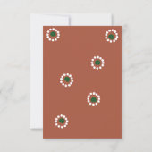 Mexicaanse Fiesta Boho Barro Wedding QR Code RSVP Kaartje (Achterkant)