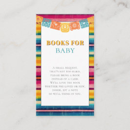 Mexicaanse Fiesta Books voor Baby shower Informatiekaartje