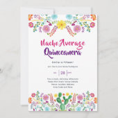 Mexicaanse FIESTA Bridal Shower Invitation Folk Ar Kaart (Voorkant)