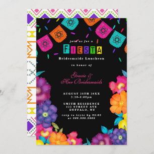 Mexicaanse Fiesta Bridesmaids Luncheon Uitnodiging