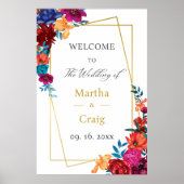 Mexicaanse Fiesta Bruiloft Welkomstbord Poster (Voorkant)