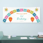 Mexicaanse Fiesta Cactus 1e jaar Verjaardag Welkom Spandoek (Beurs)