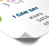 Mexicaanse Fiesta Cactus 1e Verjaardag Mijlpaal Poster (Hoek)