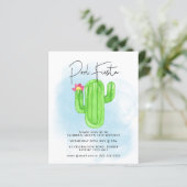 Mexicaanse Fiesta Cactus Pool Party any age Birthd (Staand voorkant)