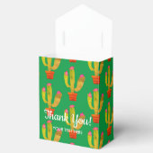 Mexicaanse fiesta cactus print bedank je cadeau do bedankdoosjes (Geopend)