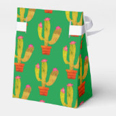 Mexicaanse fiesta cactus print bedank je favoriet  bedankdoosjes (Achterkant)