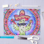 Mexicaanse Fiesta Cinco de Mayo Blauwe Rode Decoup Tissuepapier (Craft)