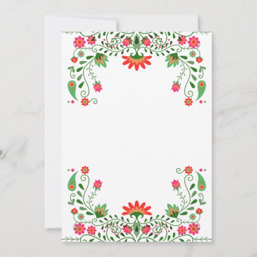 Mexicaanse Fiesta Cinco de Mayo Party Uitnodiging (Achterkant)