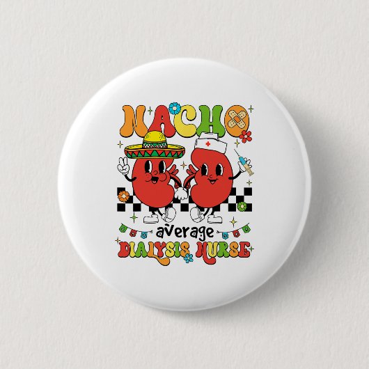 Mexicaanse Fiesta Cinco de Mayo Run Nacho Gemiddel Ronde Button 5,7 Cm (Voorkant)