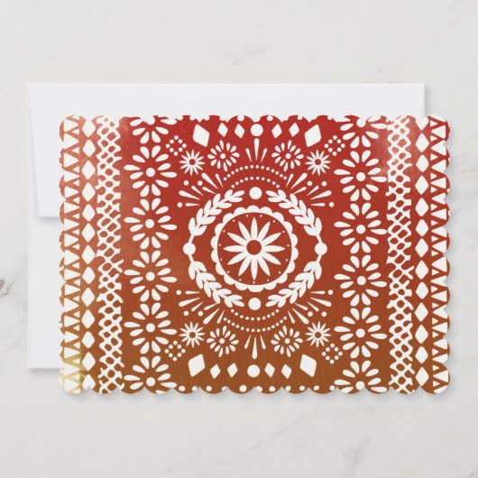 Mexicaanse Fiesta Couples Douche Uitnodigingen (Achterkant)