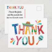 Mexicaanse FIesta Dank je wel Briefkaart (Voorkant / Achterkant)