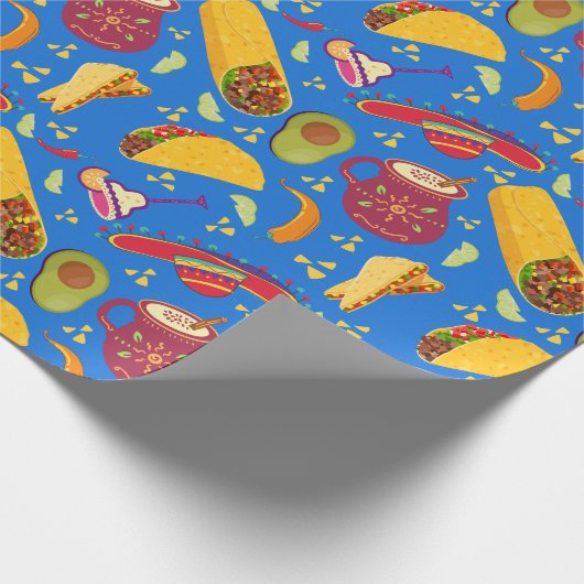 Mexicaanse Fiesta Delight Wrapping Papier (Hoek)