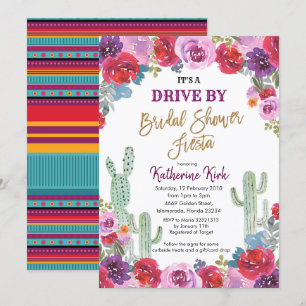 Mexicaanse Fiesta Drive by Bridal Shower Kaart