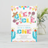 Mexicaanse Fiesta eerste verjaardag Kaart (Staand voorkant)