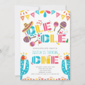 Mexicaanse Fiesta eerste verjaardag Kaart (Voorkant)