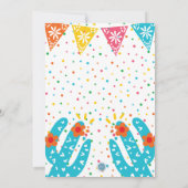 Mexicaanse Fiesta eerste verjaardag Kaart (Achterkant)