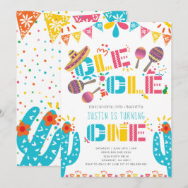 Mexicaanse Fiesta eerste verjaardag Kaart