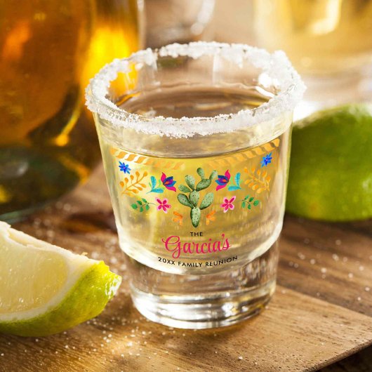 Mexicaanse Fiesta Family Reunion Keepslag Shot Glas