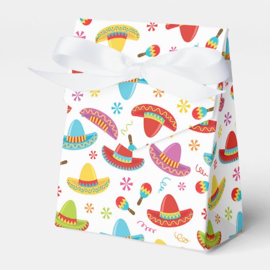 Mexicaanse Fiesta Favor Box Bedankdoosjes (Voorkant Zijde)