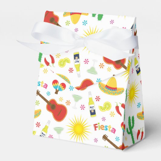 Mexicaanse Fiesta Favor Box Bedankdoosjes (Voorkant Zijde)