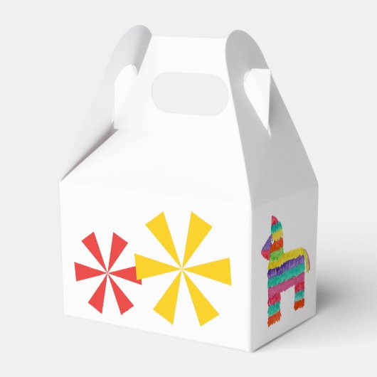 Mexicaanse Fiesta Favor Box Bedankdoosjes (Achterkant)