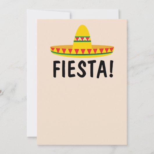 MEXICAANSE FIESTA FEEST UITNODIGINGEN PERSONALISEE (Voorkant)