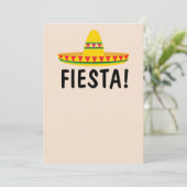 MEXICAANSE FIESTA FEEST UITNODIGINGEN PERSONALISEE (Staand voorkant)